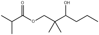 2-メチルプロパン酸3-ヒドロキシ-2,2-ジメチルヘキシル 化学構造式