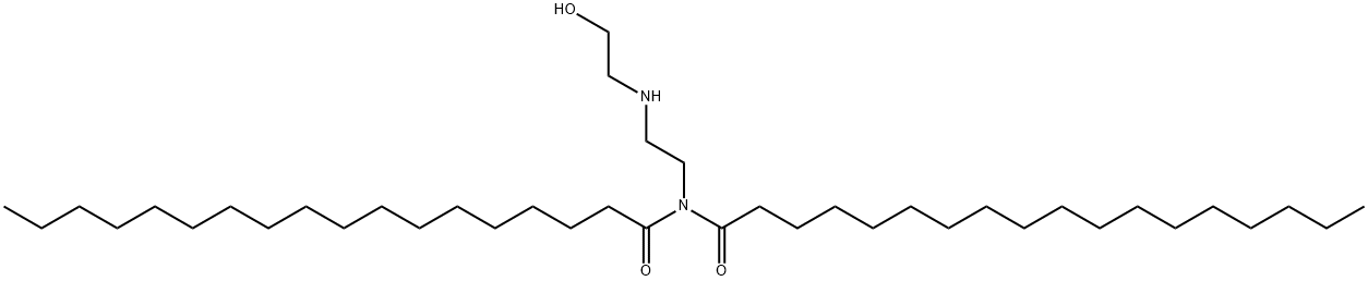 N-[2-[(2-hydroxyethyl)amino]ethyl]-N-stearoylstearamide Struktur