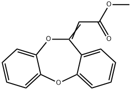 methyl 11H-dibenzo[b,e][1,4]dioxepin-11-ylideneacetate Structure