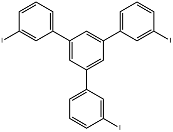1,3,5-三(3-碘苯基)苯 结构式