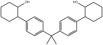 2,2'-[(1-methylethylidene)di-4,1-phenylene]bis(cyclohexan-1-ol) Struktur