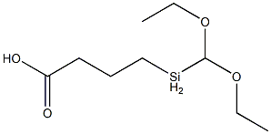 4-(diethoxymethylsilyl)butyric acid Struktur