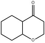 オクタヒドロ-4H-1-ベンゾピラン-4-オン 化学構造式