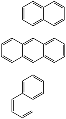 9-(1-naphthyl)-10-(2-naphthyl) anthracene Struktur