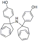 4,4'-[イミノビス[4,1-フェニレン(1-メチルエタン-1,1-ジイル)]]ビスフェノール 化学構造式