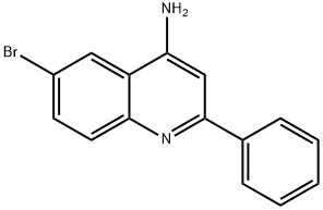 4-AMINO-6-BROMO-2-PHENYLQUINOLINE Structure