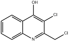 4-Quinolinol,  3-chloro-2-(chloromethyl)- Struktur