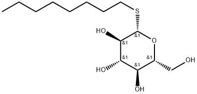 辛基-beta-D-硫代吡喃葡萄糖苷 结构式