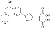 4-Morpholineethanol, alpha-(4-cyclopentylphenyl)-, (Z)-2-butenedioate  (1:1) Structure