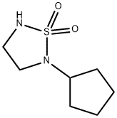 1,2,5-Thiadiazolidine,2-cyclopentyl-,1,1-dioxide(9CI) Structure