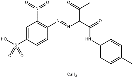 calcium bis[4-[[1-[[(4-methylphenyl)amino]carbonyl]-2-oxopropyl]azo]-3-nitrobenzenesulphonate] Structure