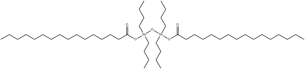 1,1,3,3-tetrabutyl-1,3-bis[(1-oxohexadecyl)oxy]distannoxane Struktur