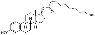 estra-1,3,5(10)-triene-3,17beta-diol 17-(10-undecenoate) Structure