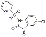 5-chloro-1-(phenylsulphonyl)-1H-indole-2,3-dione Structure