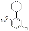 sodium 4-chloro-2-cyclohexylphenolate Structure