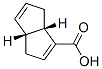 [1S,5R,(+)]-ビシクロ[3.3.0]オクタ-2,6-ジエン-2-カルボン酸 化学構造式
