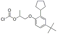 2-(4-tert-butyl-2-cyclopentylphenoxy)-1-methylethyl chloroformate Structure