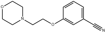 3-(2-MORPHOLIN-4-YLETHOXY)BENZONITRILE Structure