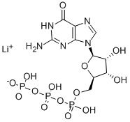 グアノシン 5′-三リン酸 リチウム塩 化学構造式