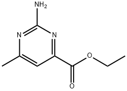 ETHYL 2-AMINO-6-METHYLPYRIMIDINE-4-CARBOXYLATE Structure