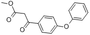 3-氧代-3-(4-苯氧基苯基)丙酸甲酯 结构式