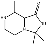Imidazo[1,5-a]pyrazin-1(5H)-one, hexahydro-3,3,8-trimethyl- (9CI) Structure