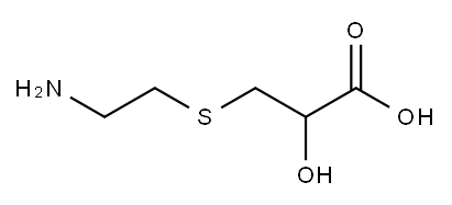 S-aminoethylmercaptolactic acid Structure