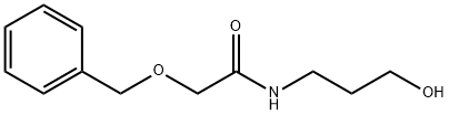 N-(3-Hydroxypropyl)benzyloxyacetamide 结构式