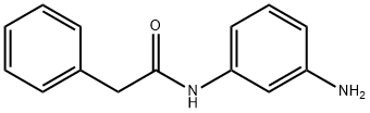 N-(3-氨基苯基)-2-苯乙酰胺 结构式