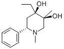 (3-alpha,4-alpha,6-beta)-1,3-Dimethyl-4-ethyl-6-phenyl-3,4-piperidined iol Structure