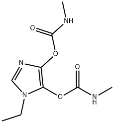 1-Ethyl-1H-imidazole-4,5-diol bis(N-methylcarbamate) Structure