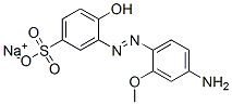 sodium 3-[(4-amino-2-methoxyphenyl)azo]-4-hydroxybenzenesulphonate Structure