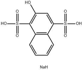 disodium 2-hydroxynaphthalene-1,4-disulphonate Structure