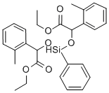 2,6-Bis(2-methylphenyl)-7-oxo-4-phenyl-3,5,8-trioxa-4-siladecanoic aci d ethyl ester 结构式
