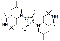 2,4-bis[isobutyl(2,2,6,6-tetramethyl-4-piperidyl)amino]-1,3-dioxidocyclobutenediylium 结构式