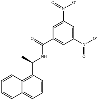 (R)-(-)-N-[1-(1-萘基)乙基]-3,5-二硝基苯甲酰胺 结构式