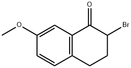 2-ブロモ-7-メトキシ-1-テトラロン 化学構造式