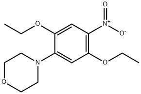 4-(2,5-二乙氧基-4-硝基苯基)吗啉, 86-16-8, 结构式