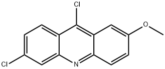 2-メトキシ-6,9-ジクロロアクリジン 化学構造式