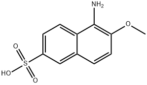 5-amino-6-methoxynaphthalene-2-sulphonic acid  Structure