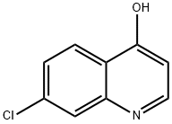 7-クロロ-4-ヒドロキシキノリン 化学構造式