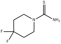 1-Piperidinecarbothioamide,  4,4-difluoro- Structure