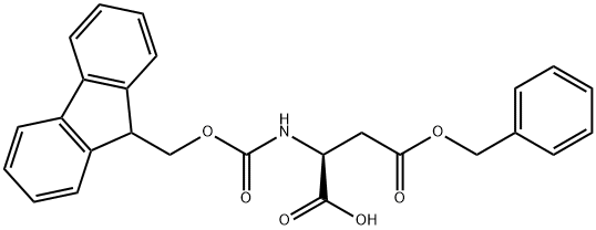 芴甲氧羰基-L-天冬氨酸 4-苄酯, 86060-84-6, 结构式