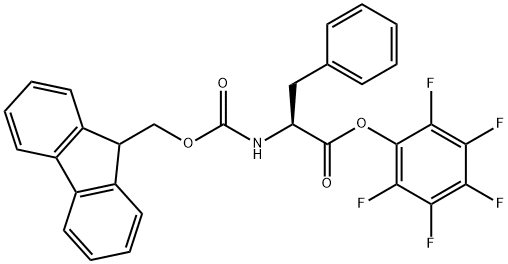 N-芴甲氧羰基-L-苯丙氨酸五氟苯酯 结构式