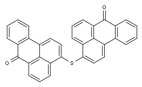 7H-Benz[de]anthracen-7-one, 3,3'-thiobis-, alkali-fused  Structure