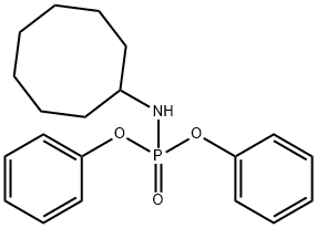 N-シクロオクチルアミドりん酸ジフェニル 化学構造式