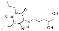 7-(4,5-dihydroxypentyl)-1,3-dipropyl-purine-2,6-dione 结构式