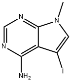 5-iodo-7-Methyl-7H-pyrrolo[2,3-d]pyriMidin-4-aMine Structure