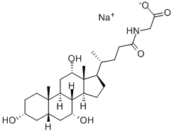 甘氨胆酸钠, 863-57-0, 结构式