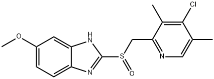 （S）-4-去甲氧基-4-氯奥美拉唑, 863029-89-4, 结构式